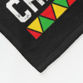 Black History Month Droom Als Afrikaanse Leider Ma Fleece Deken (Hoek)