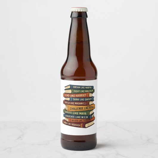 Black History Month Droom Bier Etiket (Voorkant)