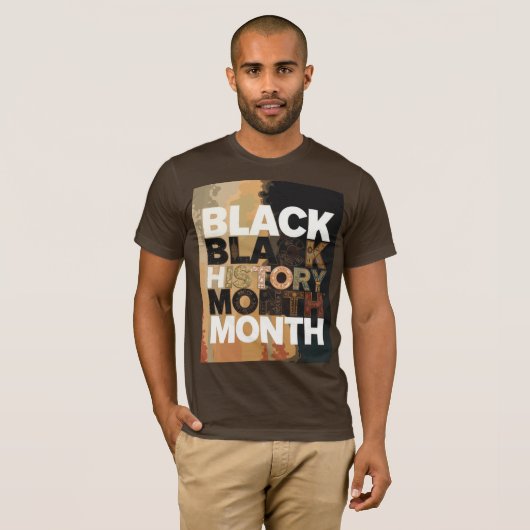 Black History Month - Eenheid in kleur T-shirt (Voorkant volledig)