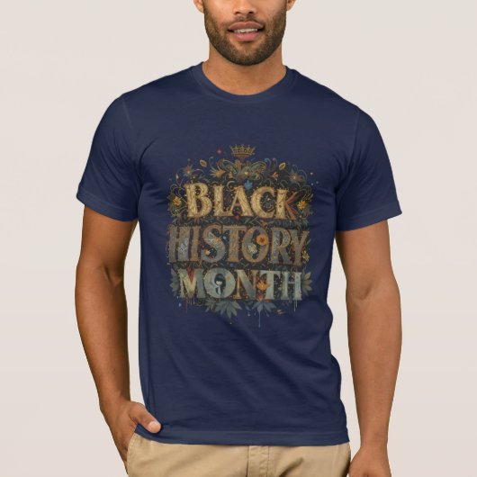 Black History Month 'Eenheid in kleur T-shirt (Voorkant)