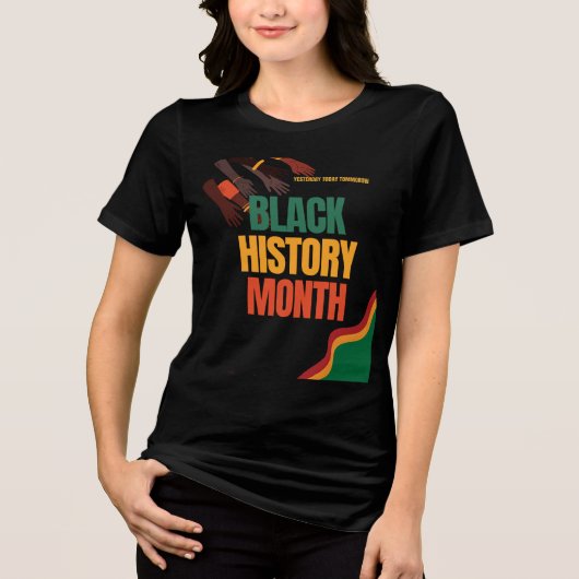 Black History Month – Eerbetoon aan nalatenschap e Tri-Blend Shirt (Voorkant)