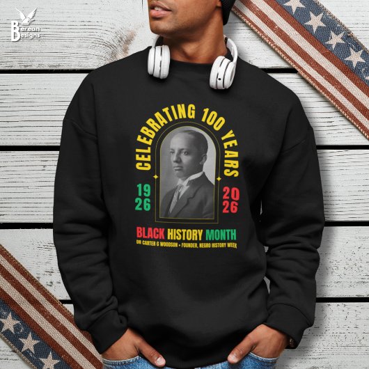 Black History Month-eeuwfeest 100 Jaar BHM Trui