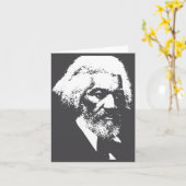 Black History Month Erick Dougl Silhouette T S Kaart (Gele Bloem)