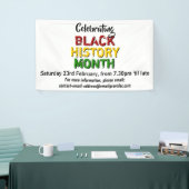 BLACK HISTORY MONTH Event Party Celebration Spandoek (Beurs)