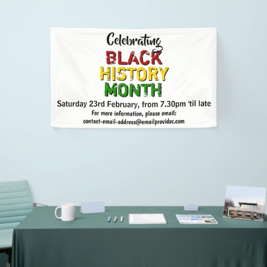 BLACK HISTORY MONTH Event Party Celebration Spandoek (Beurs)