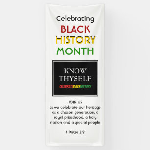 BLACK HISTORY MONTH Event Photo Template Verticaal Spandoek