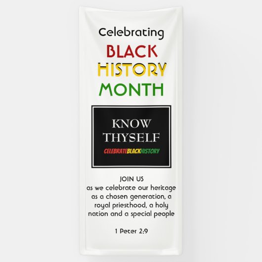 BLACK HISTORY MONTH Event Photo Template Verticaal Spandoek (Verticaal)