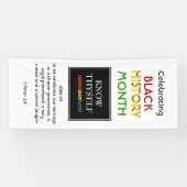 BLACK HISTORY MONTH Event Photo Template Verticaal Spandoek (Horizontaal)