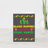 Black History Month Every Month  Kaart (Voorkant)
