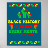 Black History Month Every Month  Poster (Voorkant)