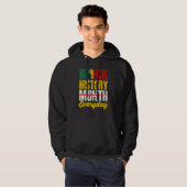 Black History Month Everyday African Melanin Black Hoodie (Voorkant volledig)