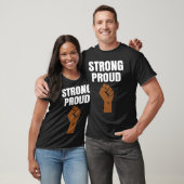 Black History Month Fist African American Black Pr T-shirt (Unisex)