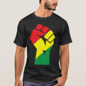 Black History Month Fist Black Power African Ameri T-shirt (Voorkant)