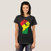 Black History Month Fist Black Power African Ameri T-shirt (Voorkant volledig)