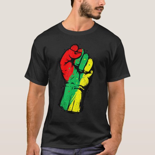 Black History Month Fist Black Power African Women T-shirt (Voorkant)