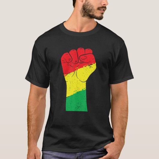 Black History Month Fist Gift Women Men Kids T-shirt (Voorkant)