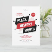Black History Month Flyer Template Kaart (Staand voorkant)
