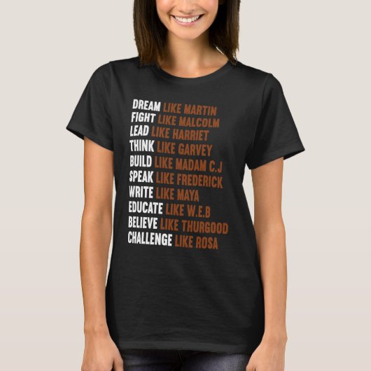 Black history month  for women t-shirt (Voorkant)