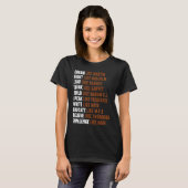 Black history month  for women t-shirt (Voorkant volledig)