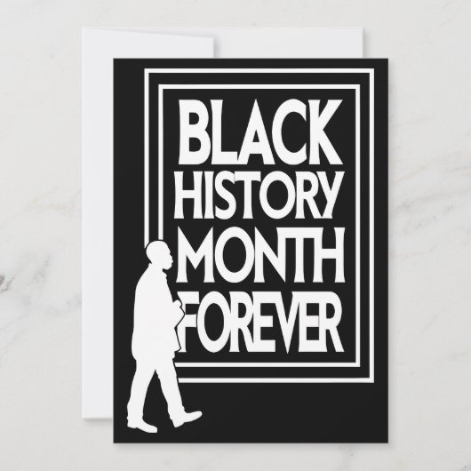 Black History Month Forever Feestdagenkaart (Voorkant)