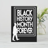Black History Month Forever Feestdagenkaart (Staand voorkant)