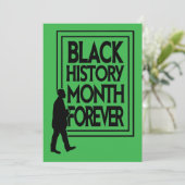 Black History Month Forever Kaart (Staand voorkant)