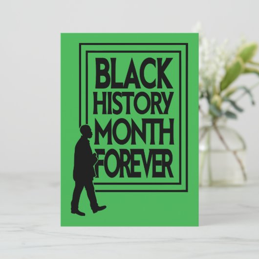 Black History Month Forever Kaart (Staand voorkant)