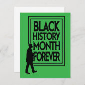 Black History Month Forever RSVP Kaartje (Voorkant / Achterkant)