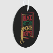 Black History Month Forever Typography Ornament (voorkant)