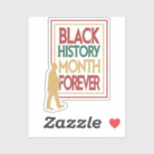 Black History Month Forever Typography Sticker (Vel)