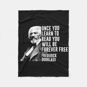 Black History Month Frederick Dougl Quote BLM Fleece Deken
