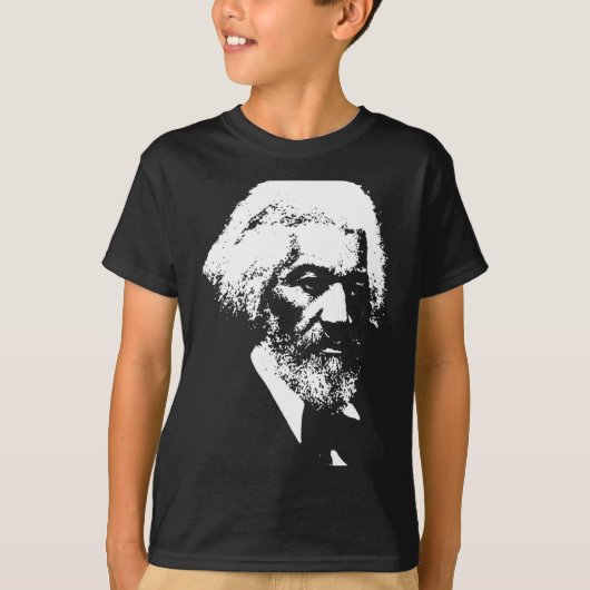 Black History Month Frederick Dougl Silhouette T S T-shirt (Voorkant)