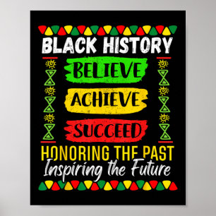 Black History Month gelooft succesvolle Melani te  Poster