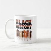 Black History Month Hands Symbol Afro Motivation Koffiemok (Links)