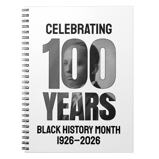 BLACK HISTORY MONTH HONDERDJAAR  NOTITIEBOEK (Voorkant)
