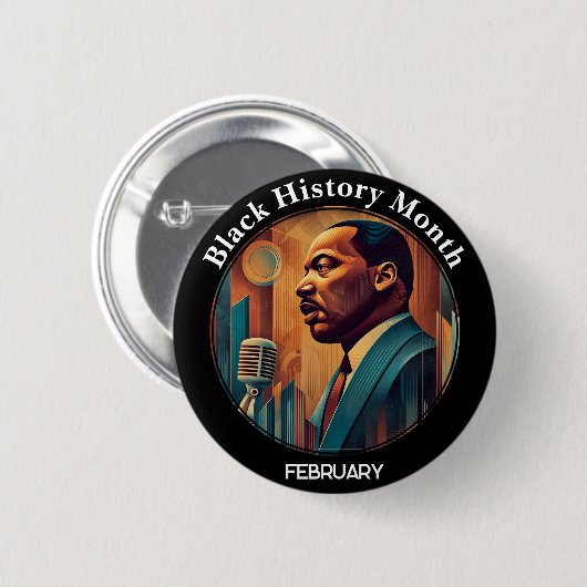 Black History Month I Have a Dream Pinback Button (Voorkant /achterkant)