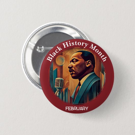 Black History Month I Have a Dream Pinback Button (Voorkant /achterkant)