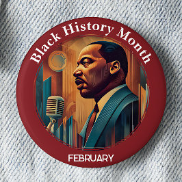 Black History Month I Have a Dream Pinback Button