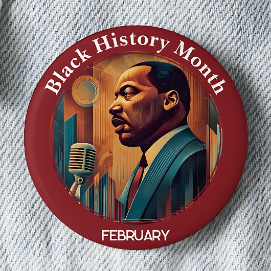 Black History Month I Have a Dream Pinback Button