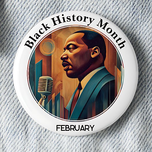 Black History Month I Have a Dream Pinback Button