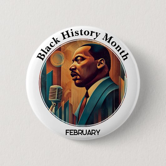Black History Month I Have a Dream Pinback Button (Voorkant)