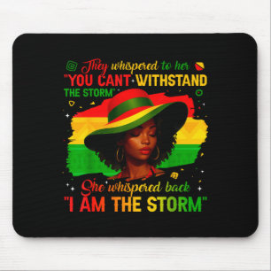 Black History Month Ik Ben De Storm Afro Afrikaans Muismat