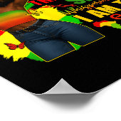 Black History Month Ik Ben De Storm Zwarte Afro Qu Poster (Hoek)