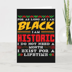 Black History Month Ik ben zwart historisch Kaart