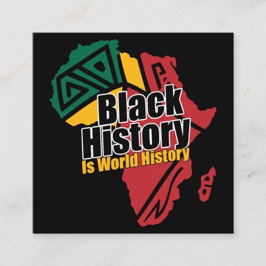 Black History Month  Informatiekaartje (Voorkant)