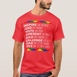 Black History Month inspireert als Michelle Obama T-shirt
