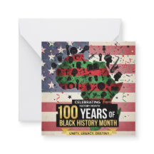 Black History Month Inspiring Flat Note Cards