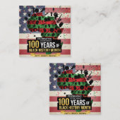 Black History Month Inspiring Flat Note Cards Notitiekaartje (Voorkant / Achterkant)