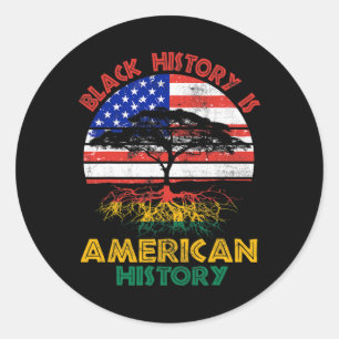 Black History Month Is Amerikaanse Geschiedenis Am Ronde Sticker