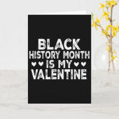 Black History Month Is Mijn Valentijn Kaart (Gele Bloem)